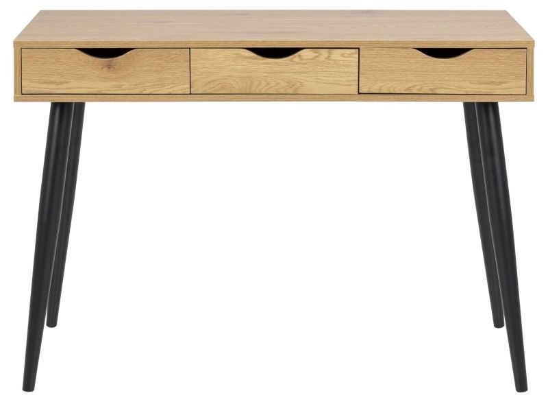 صورة أسترو – بثلاثة أدراج تصميم مودرن مكتب خشب طبيعي