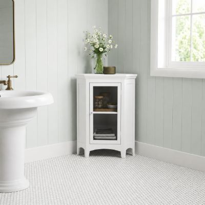Picture of Madison – Natural Wood Floor Cabinet with Glass Door