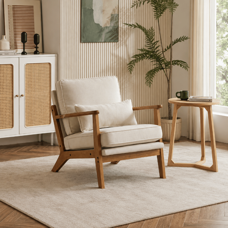Picture of Tranquille Accent Chair - Natural Wood.