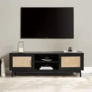 Picture of Lino Natural Wood TV Stand – Woven Doors