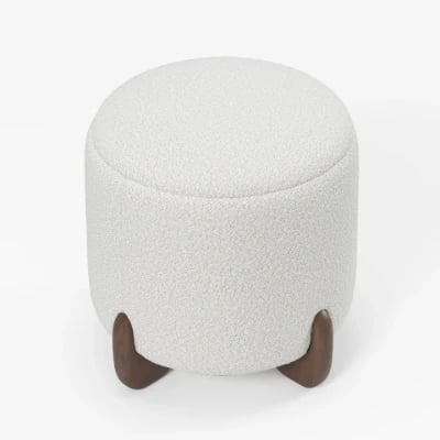 Niva pouf - Natural wood