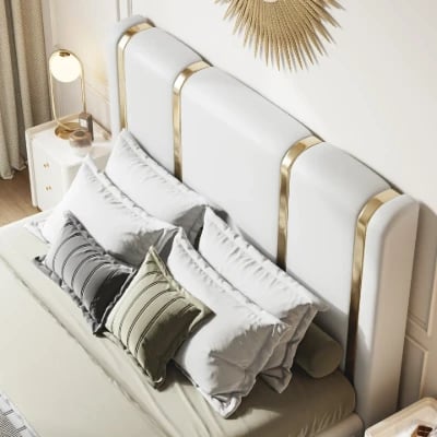 صورة سرير أوريليا لوكس  – أسود وذهبي