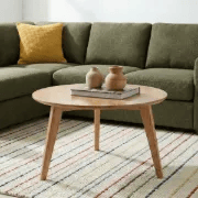 Picture of Oaklo Round Coffee Table – Natural Wood