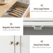 Asac Rolling Kitchen Island with Storage