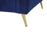 Picture of Daroa Modern Armchair – Natural Wood with Stainless Steel Legs