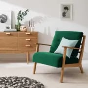 Picture of Casilo Natural Wood Armchair – Vintage Charm & Everyday Comfort