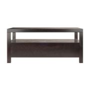 Jozlyn Natural Wood Coffee Table In Espresso Finish