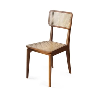 Picture of Lyna Handwoven Cane & Wood Chair – Classic Natural Elegance