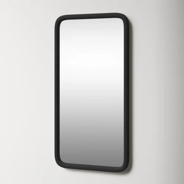 Aisja Rectangle Wood Wall Mirror