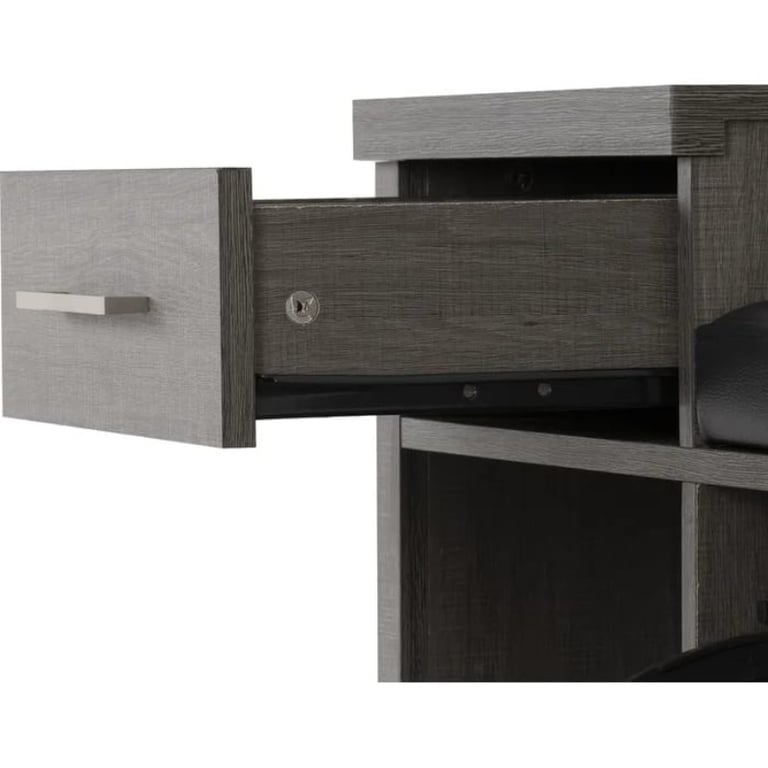 صورة چيرال مقعد تخزين أسود - جلد طبيعي