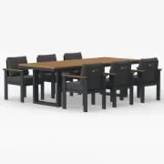 Picture of Urban 7-Piece Outdoor Dining Set – Natural Wood