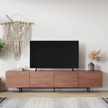 Picture of Avento Longline TV Unit – Natural Wood, 4 Doors