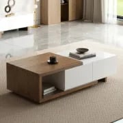 Marcel – Extendable TV Unit & Coffee Table Set made of Natural Wood