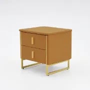 صورة طاولة غرفة نوم حديثة 2درج - جينيف