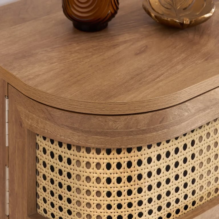 Épure Rattan Console  - Natural wood.