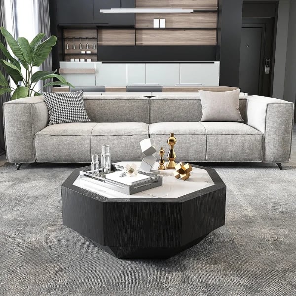 صورة لونا  طاولة قهوة مودرن - خشب طبيعي