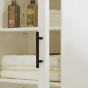 Picture of White Daquarius Freestanding Tower Accent Cabinet with Drawer