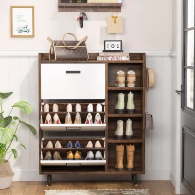 Picture of Sola Shoe Storage Cabinet - Pull-down Drawers