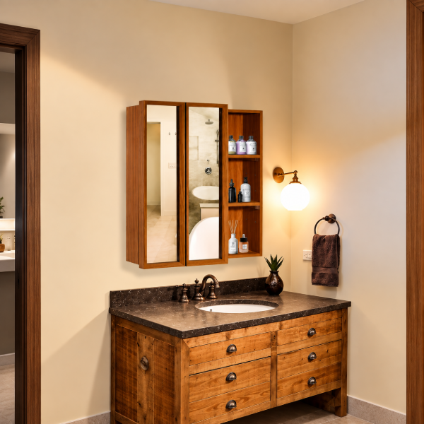 Picture of Chassi 2-Door Wall Mounted Cabinet with Mirror