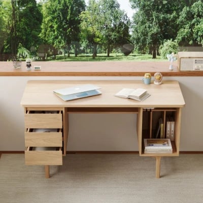 Noyeréa Desk - Natural Wood.