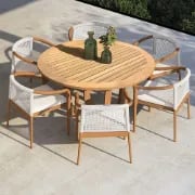 Picture of Solana Outdoor Dining Set - Natural wood