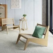 Picture of Kuroko Japandi Lounge Chair – Rattan & Natural Wood