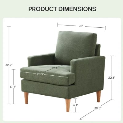 Picture of Petite Armchair - Natural Wood.