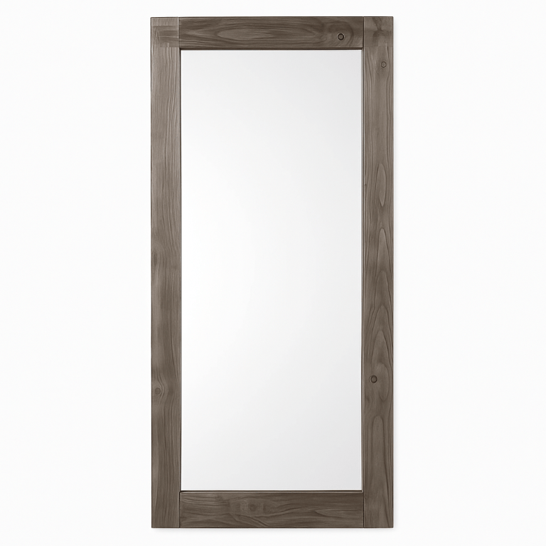 صورة ڤانتا مرآة ستاند كاملة الطول - إطار من الخشب الطبيعي