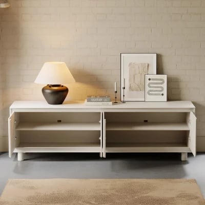 Picture of Novia Natural Wood TV Stand – Modern Design