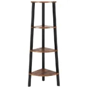 Drumm – Modern Natural Wood Corner Shelf