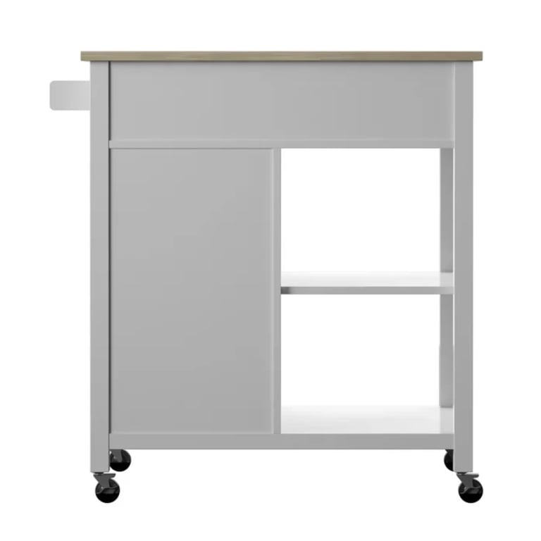 Plippi Wood Rolling Kitchen Cart