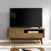 Lunaro – Elegant Modern TV Unit – Natural Wood