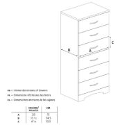 Step One 6 Drawer 26'' W Lingerie Chest