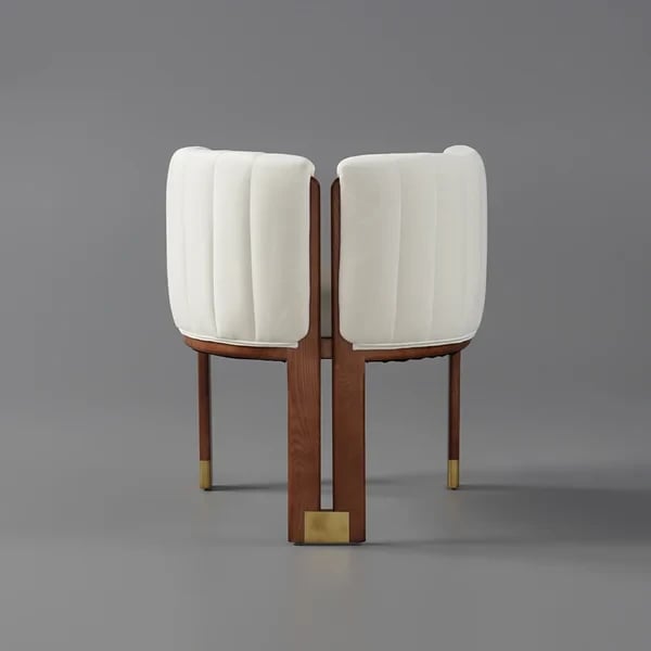 صورة كرسي أرلين العصري – مصنوع من الخشب الطبيعي  واستيل مقاوم للصدأ