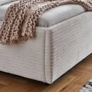 Picture of Zarrah Natural Wood Tufted Upholstered Bed