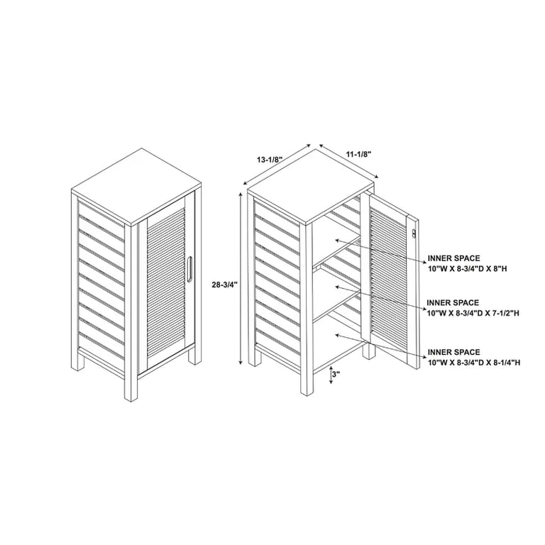Picture of Paolo Natural wood Bathroom cabinet