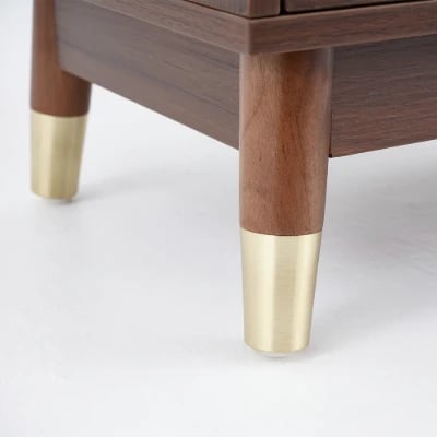 صورة خزانة كتب ماستر مع  3 أرفف و اطار معدنى- خشب طبيعى