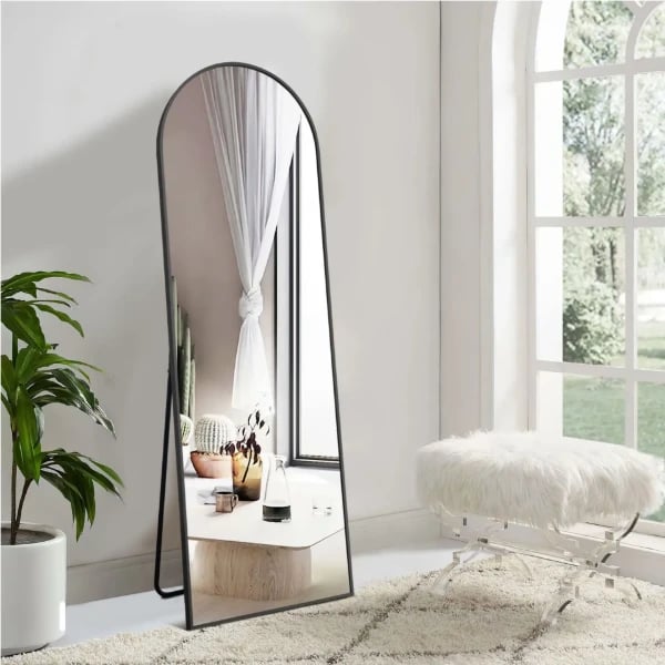 Neutype Aluminum Alloy Full-length Mirror Arch Decorative Mirror