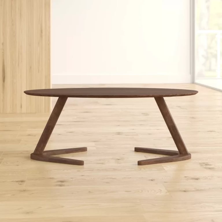 Bardem Solid Wood Abstract Coffee Table