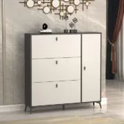 Picture of Cyvak Shoe Storage Cabinet - Grey & White