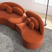 Picture of Rotana Curved Floor Sectional Sofa – Artistic 3-Piece Design