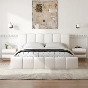 Picture of Linoz Modern Bed - Natural wood