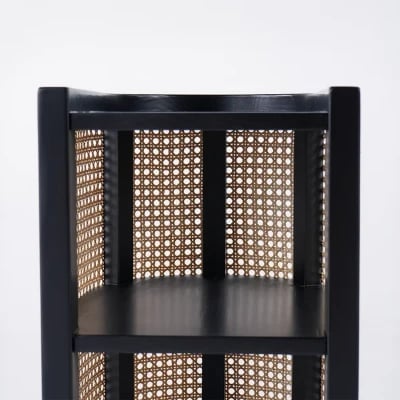 Picture of Klay Rattan Nightstand with natural wood