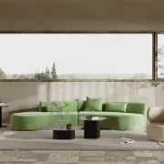 Picture of Elora Velvet Wave Sectional