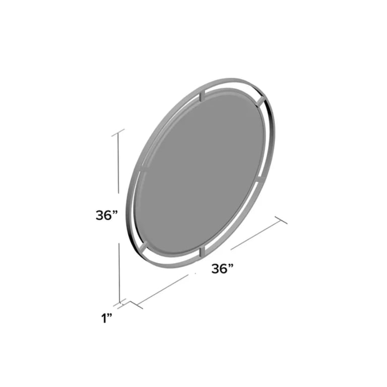 Wylie Round Metal Wall Mirror