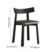 Picture of Kairo Noir Dining Chair – Painted Elegance in Natural Wood