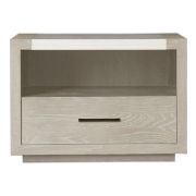 Afiri Drawer Nightstand in Quartz