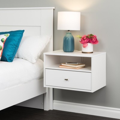 Cäcilie Drawer Nightstand in White