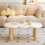 Clouda Modern Coffee Table – Organic Design – Natural Wood