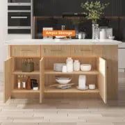 Grata Kitchen Island with Storage